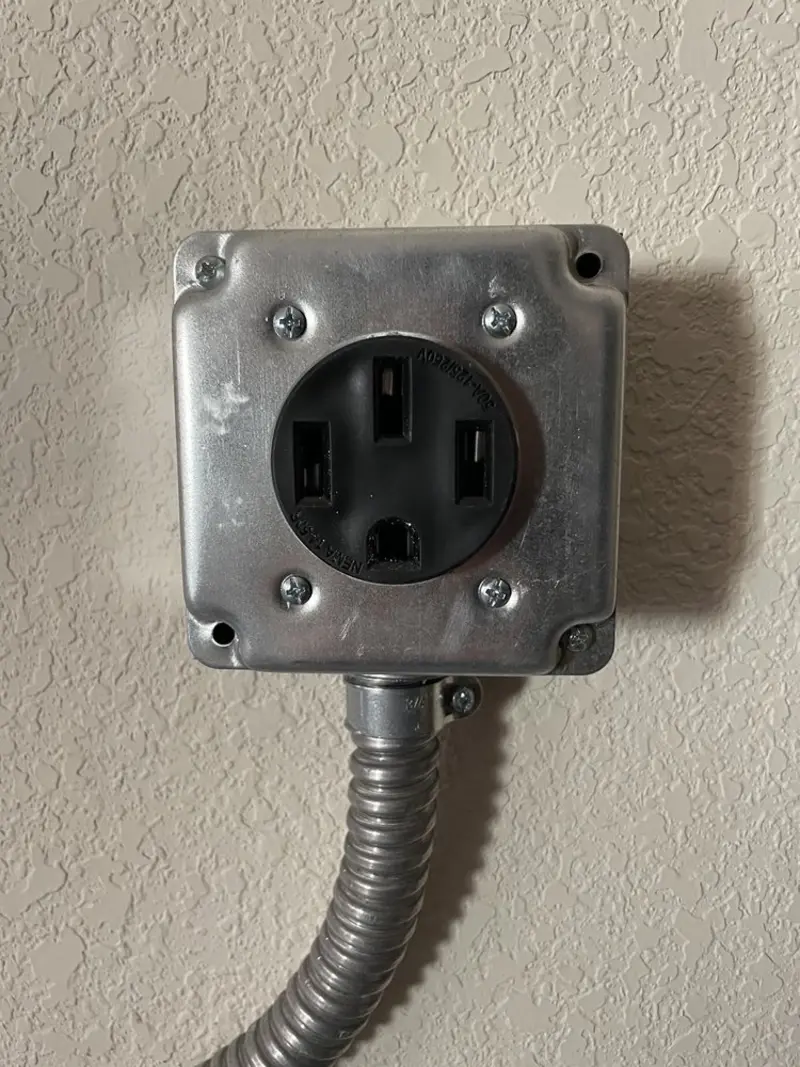 NEMA 14-50 outlet installed for Smart Home Electrical in Kennett